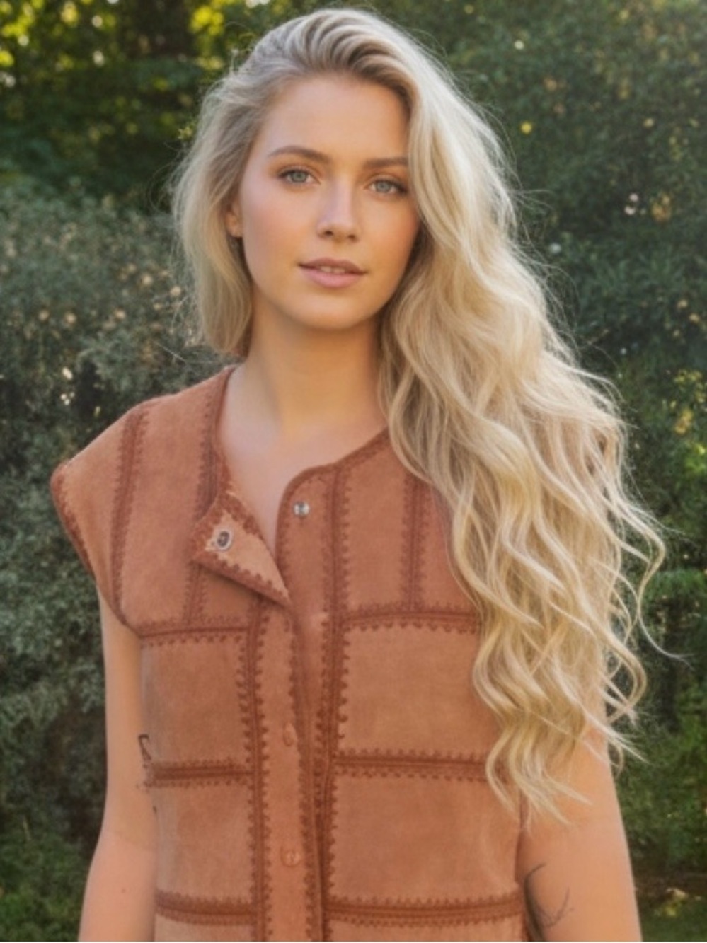RARE 1960’s RUFFIAN’S - VINTAGE 2 Piece SET brown suede leather
